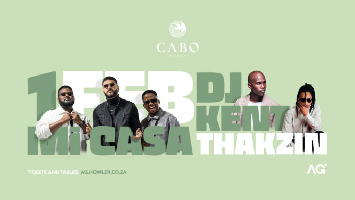 MiCasa, DJ Kent & Thakzin at Cabo Beach - Event-Artwork