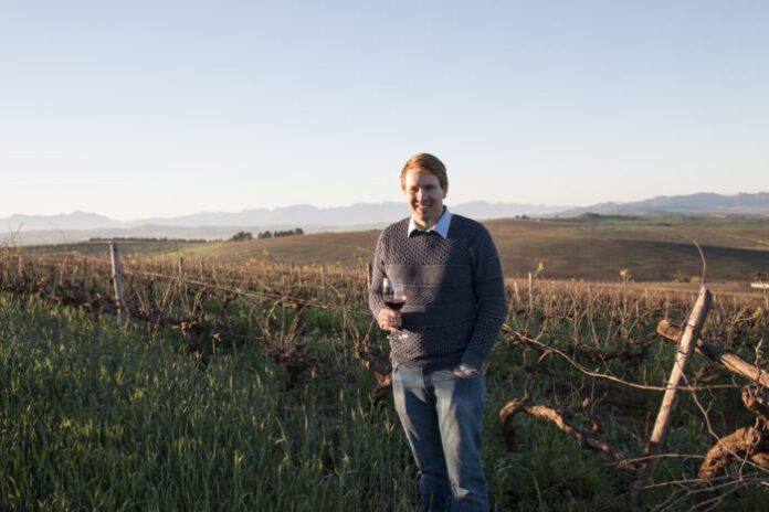 Winemaker Ben Snyman in the Survivor Swartland vineyards LR